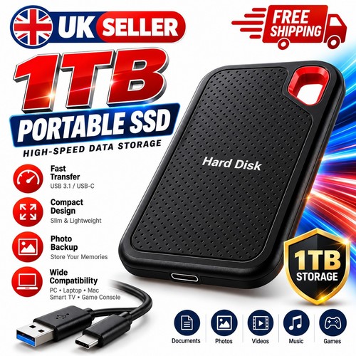 1tb portable external ssd hard - 1tb,