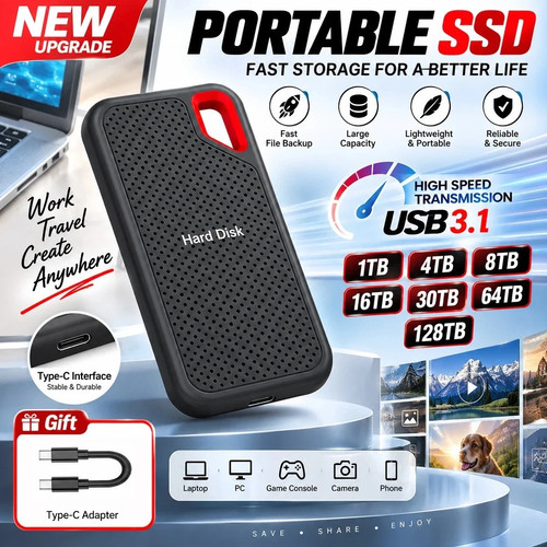 1tb portable external ssd - ssd, hard