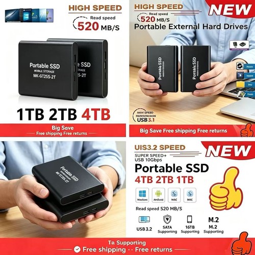 1tb external ssd - ssd, portable
